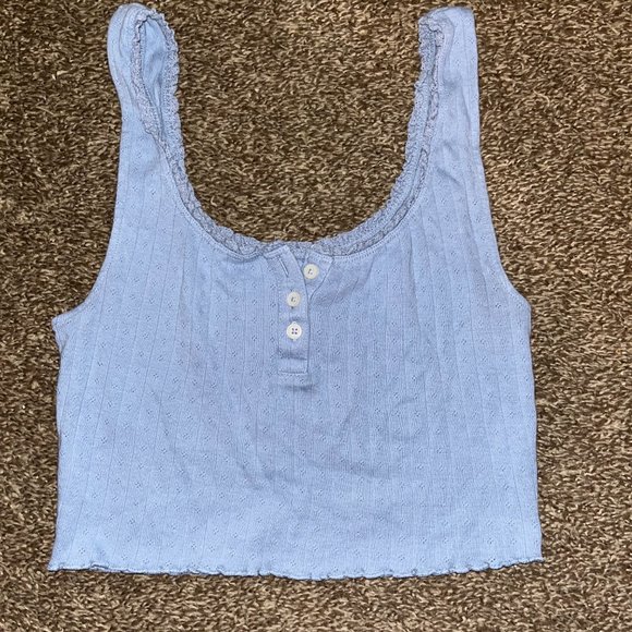 American Eagle Crop Top with Buttons - Picture 2 of 3